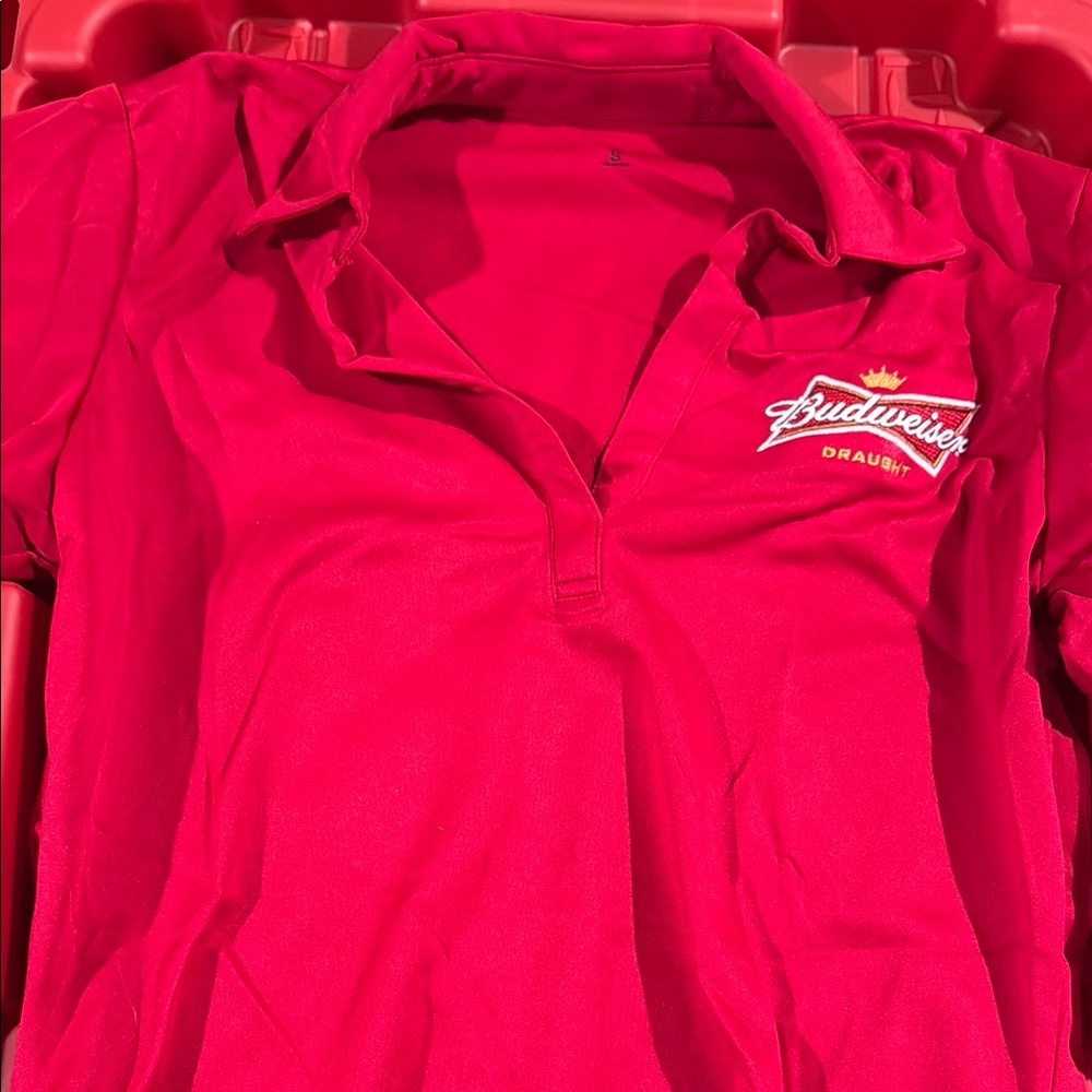 Budweiser Women’s Red Polo Shirt